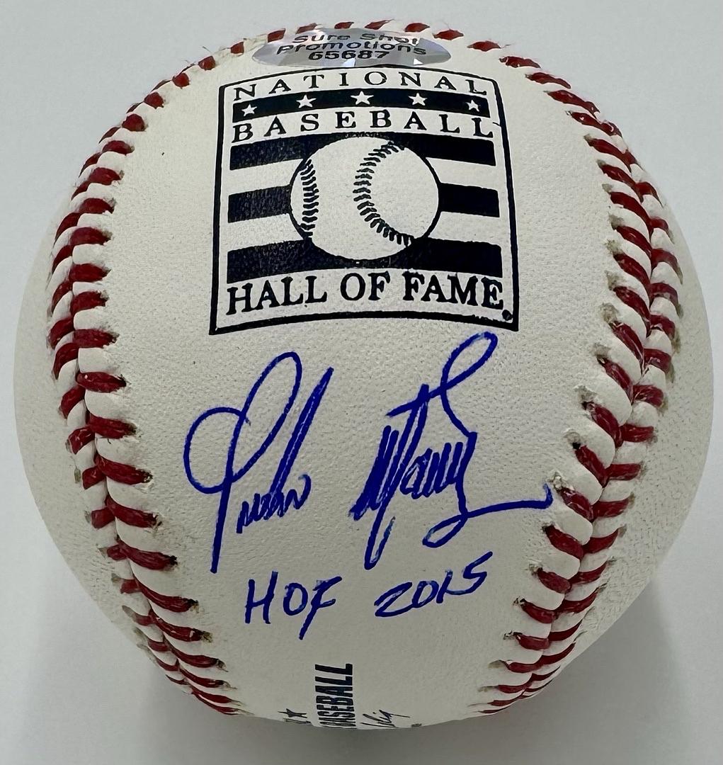 Pedro Martinez signed Hall of Fame baseball with HOF inscription - Sureshot COA